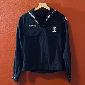 Vintage Sea Scout Men’s Sea Explorers BSA Wool Navy Memorabilia Uniform Jumper